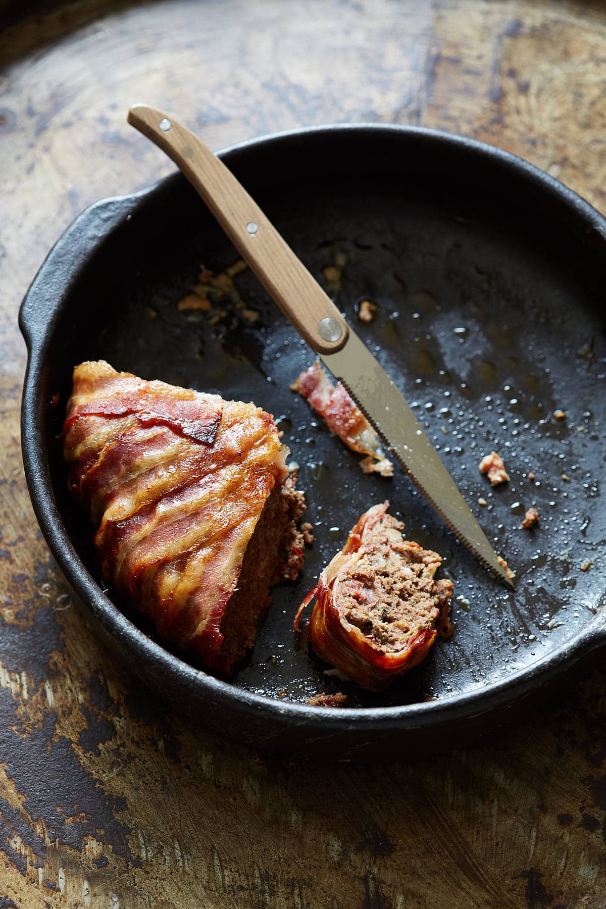 Bacon wrapped meatloaf