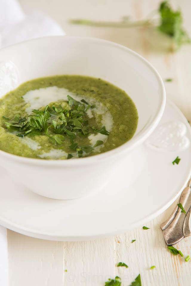 Celeriac and parsnip soup