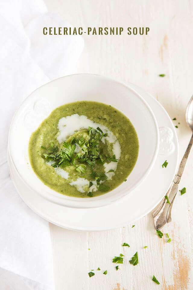 celeriac and parsnip soup