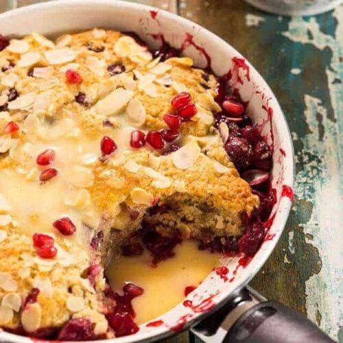 Taartje met granaatappel en cranberries | insimoneskitchen.com