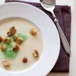 Parsnip soup with parsley cream | insimoneskitchen.com
