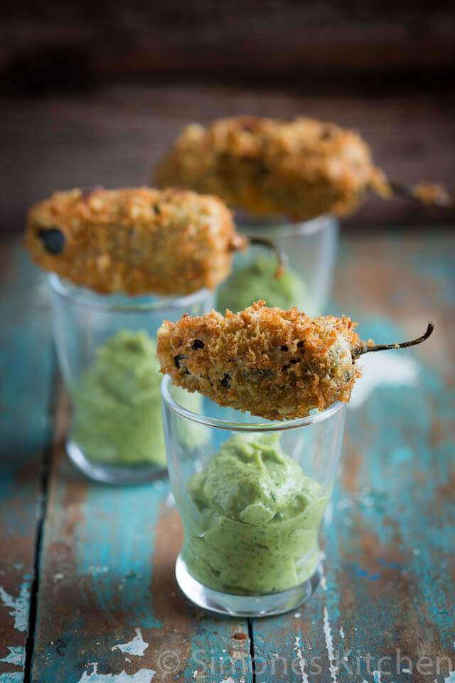 Stuffed jalapeño poppers