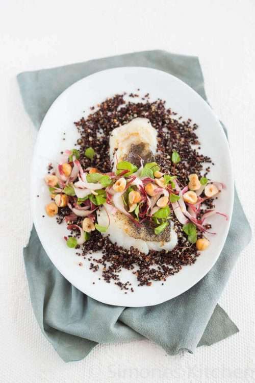 Salade met zwarte quinoa en kabeljauw | insimonesk.wpengine.com