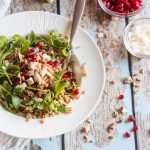 Farro salad with pomegranate and goat cheese | insimoneskitchen.com