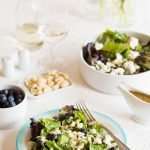 Salad with goat cheese and blue berries | insimoneskitchen.com
