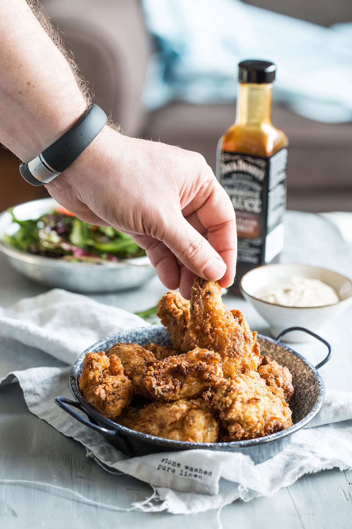 Crispy fried chicken