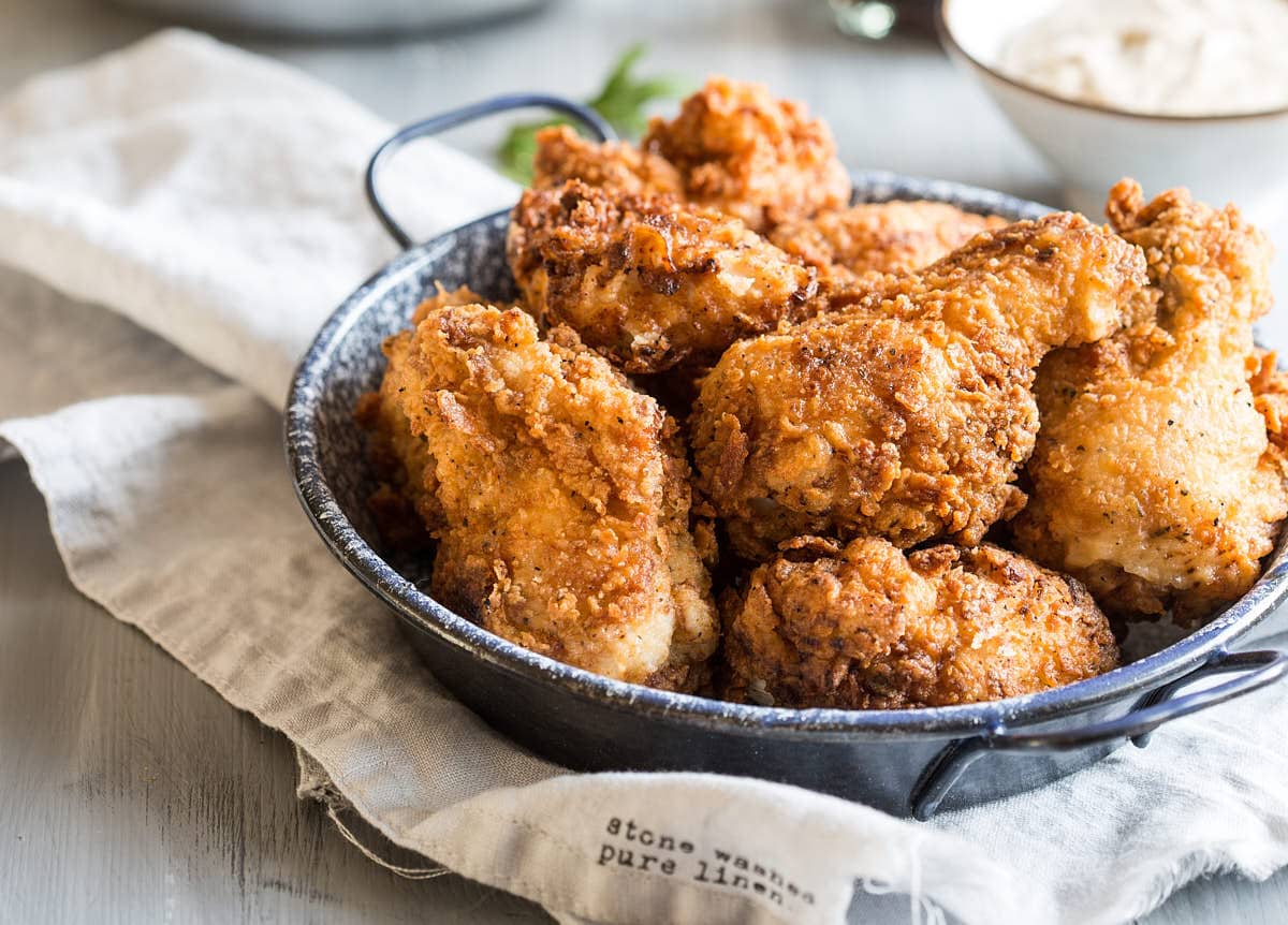 Crispy fried chicken