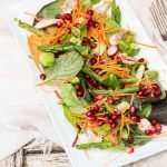 Pomegranate, asparagus and mackerel salad | insimoneskitchen.com