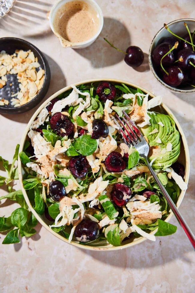 chicken salad with cherries