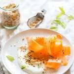 Carrotsalad with yogurt dressing and dukkah by Annabel Langbein | insimoneskitchen.com