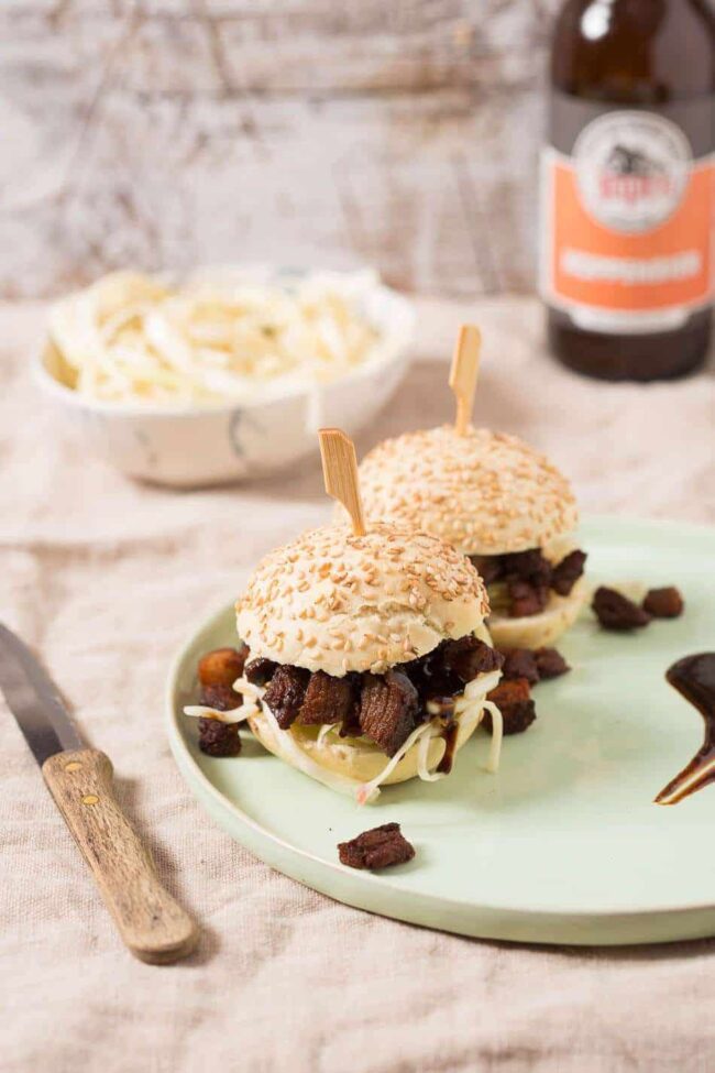 Pork belly sliders | insimoneskitchen.com