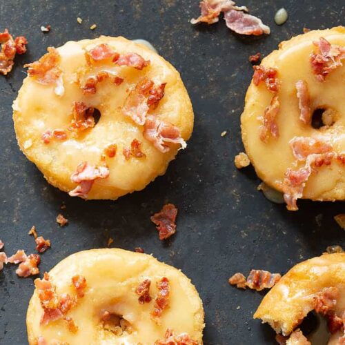 Donuts with bacon