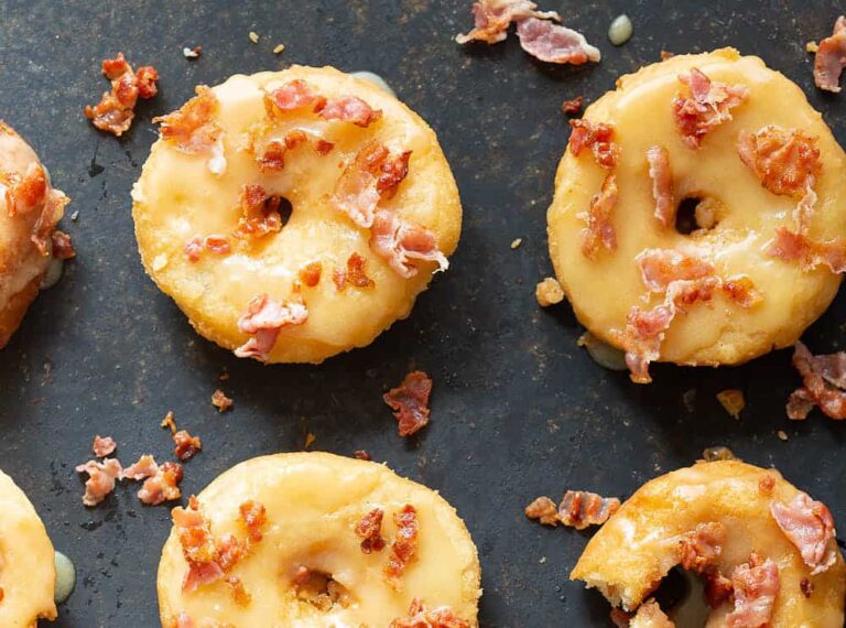 Donuts with bacon