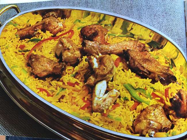 The original photo of the rice dish