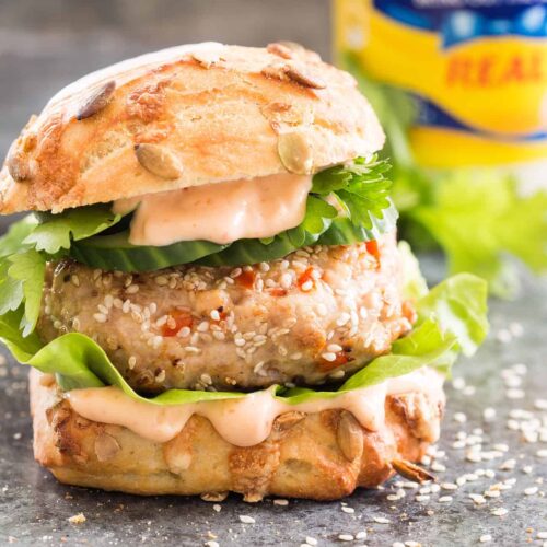 Asian chicken burger