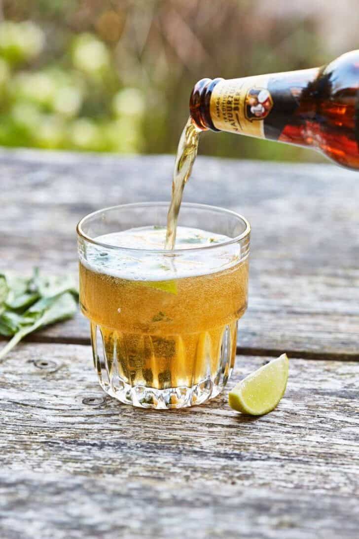 Ginger beer cocktail