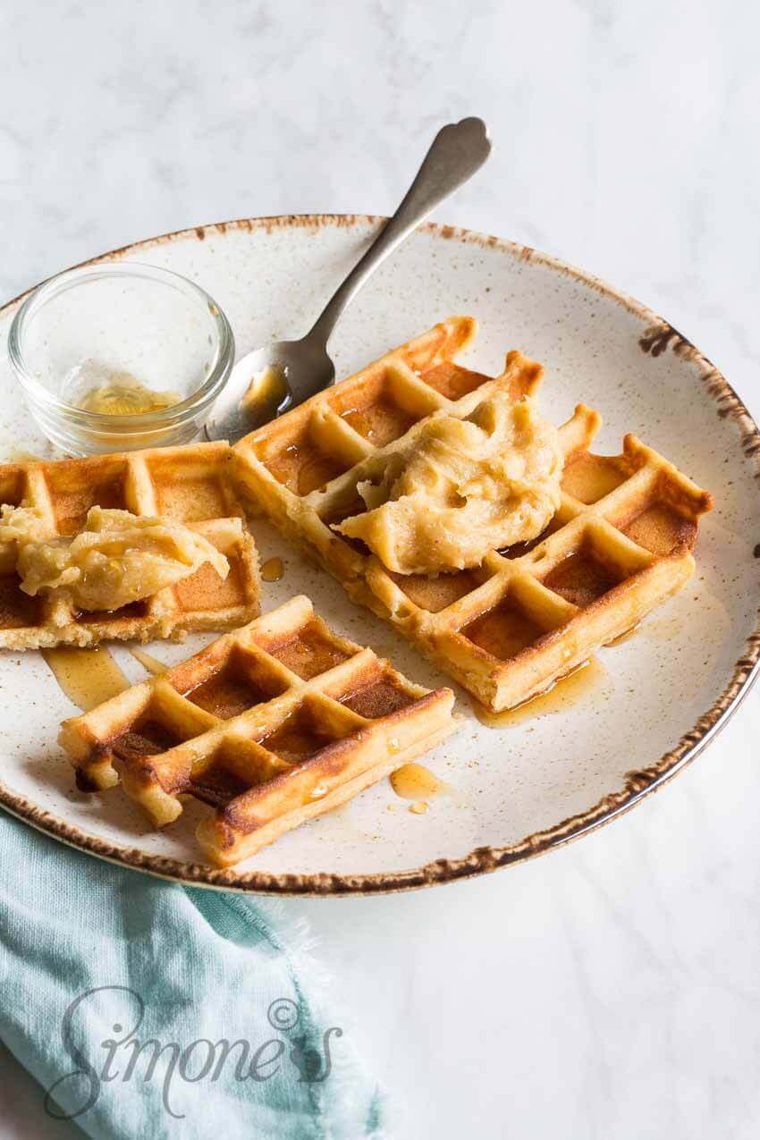 Waffles with burned maple butter | insimoneskitchen.com