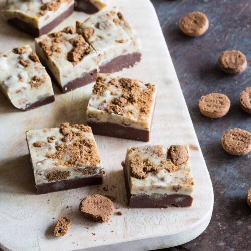 Christmas fudge with condensed milk