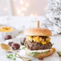 Christmas burger with chestnuts | insimoneskitchen.com
