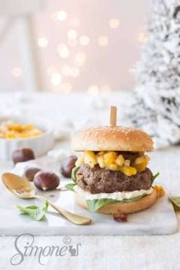 Christmas burger with chestnuts | insimoneskitchen.com