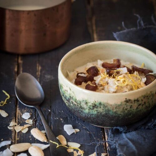 Oats with lemon, dates and nuts | insimoneskitchen.com