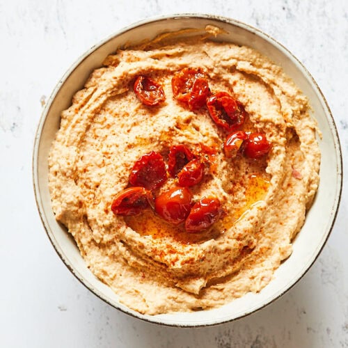 Roasted garlic hummus
