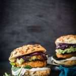 Chickpea burger with carrots