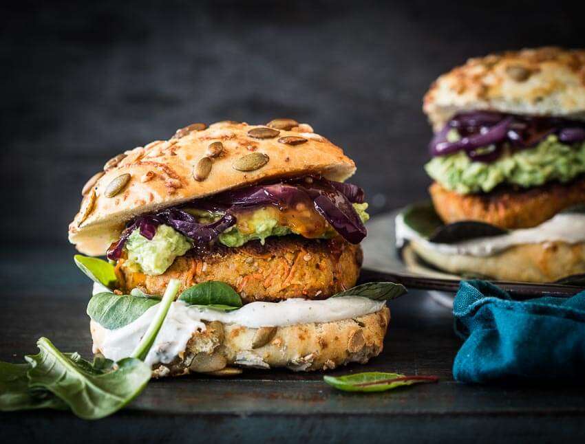 Who says vega burgers are no good? This carrot chickpea burger proofs ...
