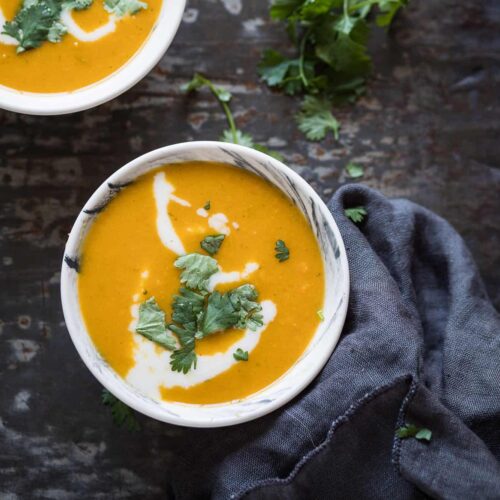 Asian sweet potato soup