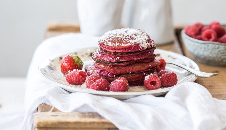 Beetroot pancakes