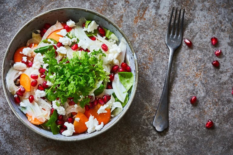 Fennel salad with pomegranate