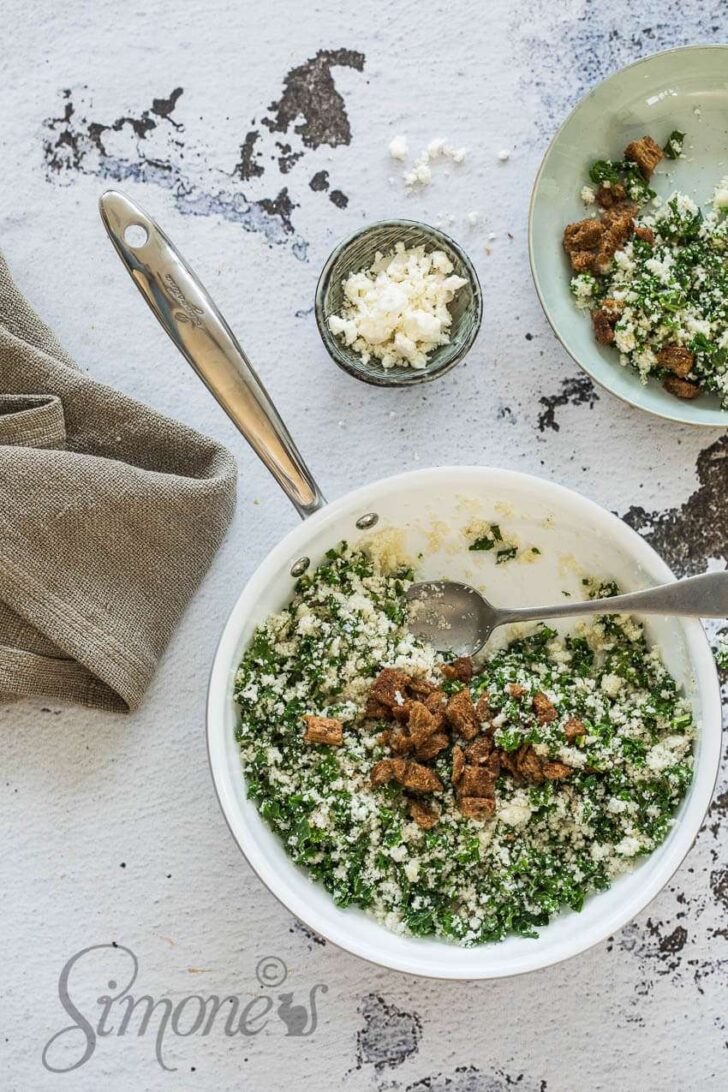 cauliflower rice with kale