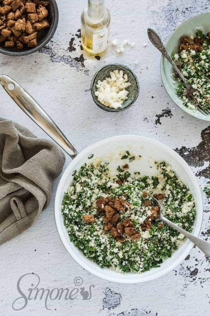 cauliflower rice with kale