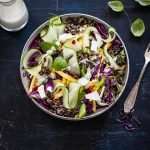 Asian rice salad with coconut dressing
