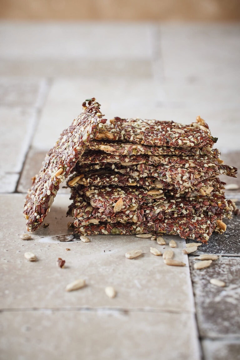 Flax seed crackers