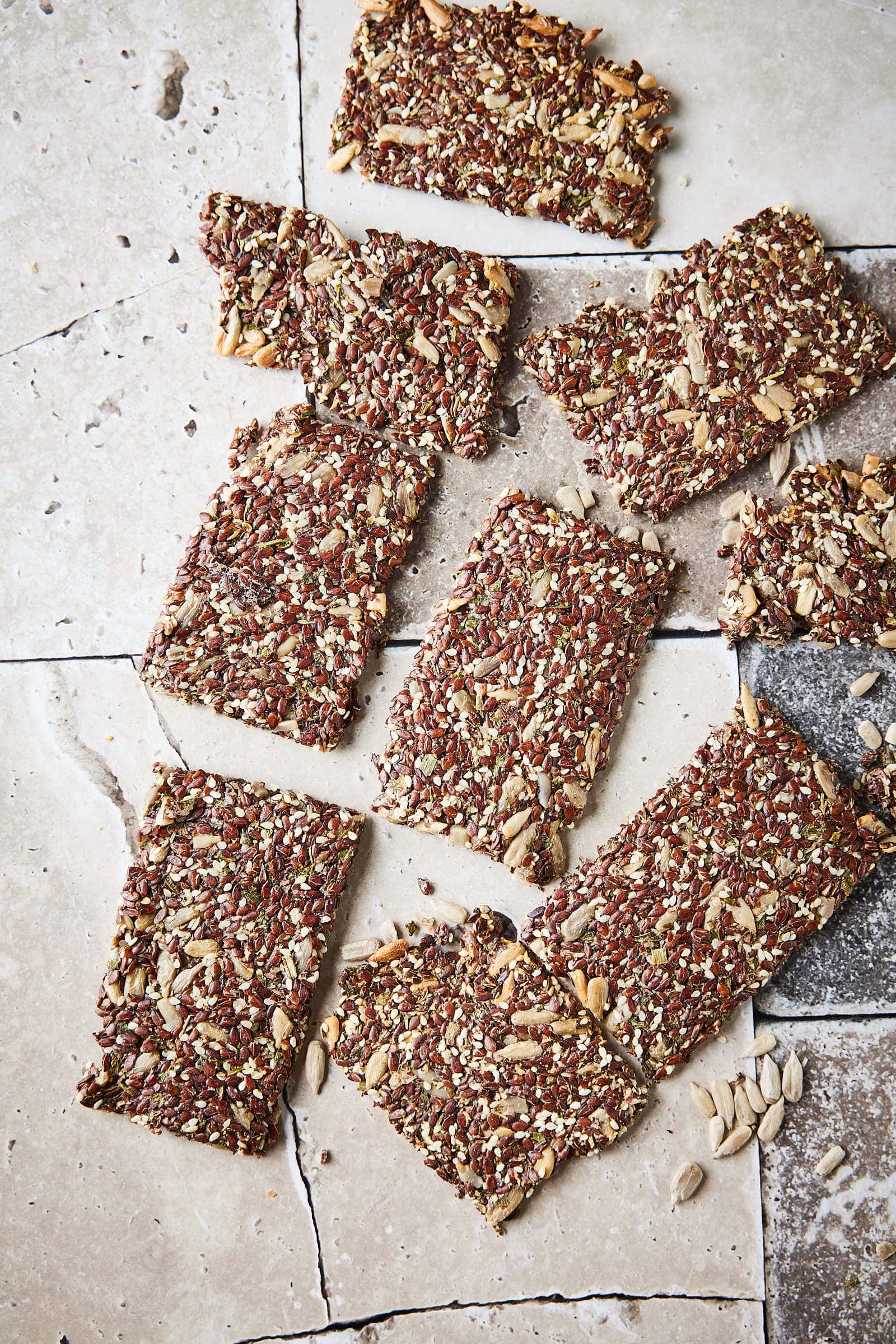 Flax seed crackers