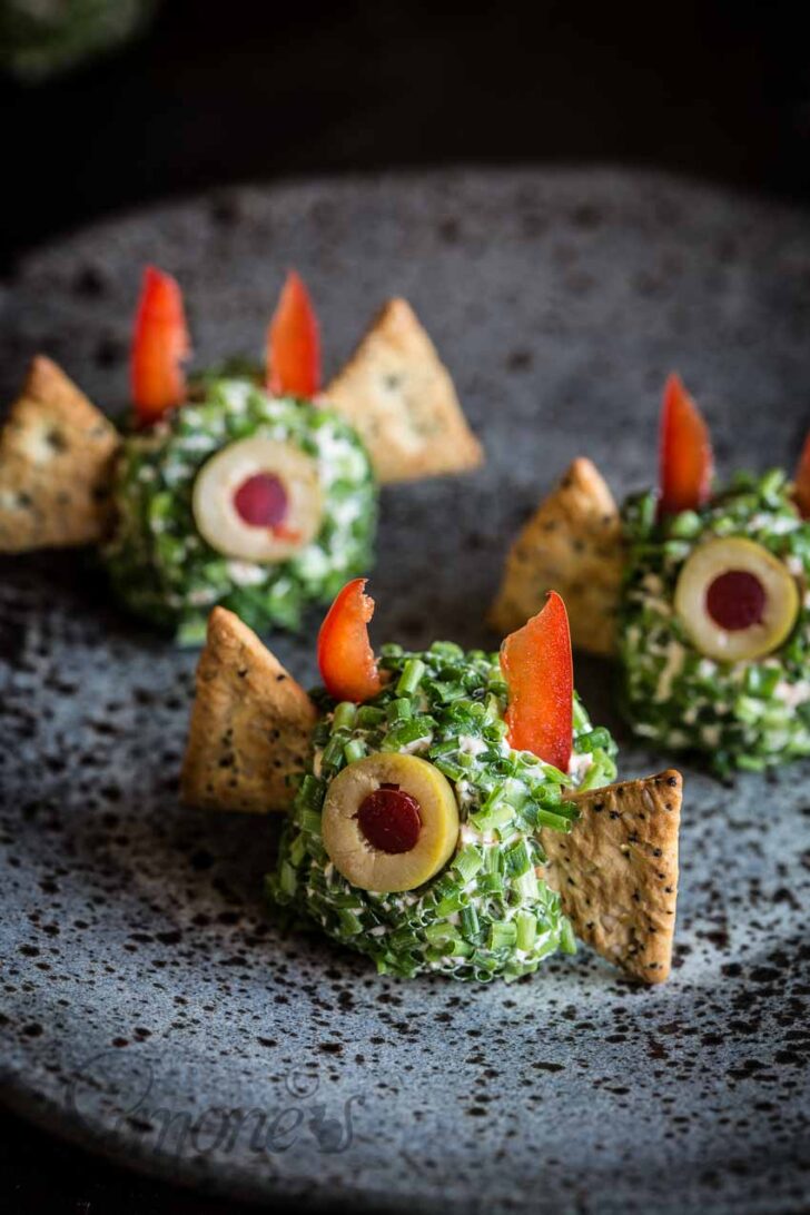 Halloween cheese ball