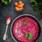 Beetroot hummus without chickpeas