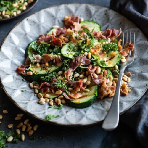 roasted zucchini salad