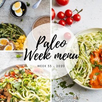 Paleo week menu