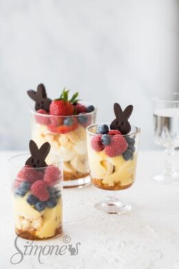 Easter trifle dessert