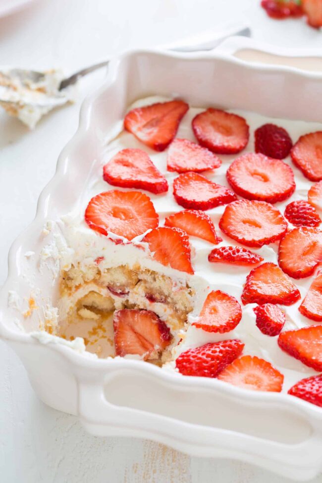 Strawberry tiramisu