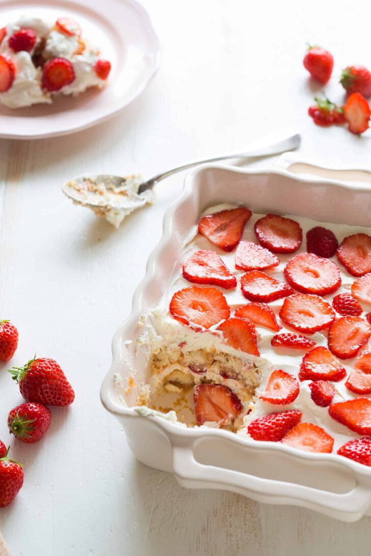 Strawberry tiramisu