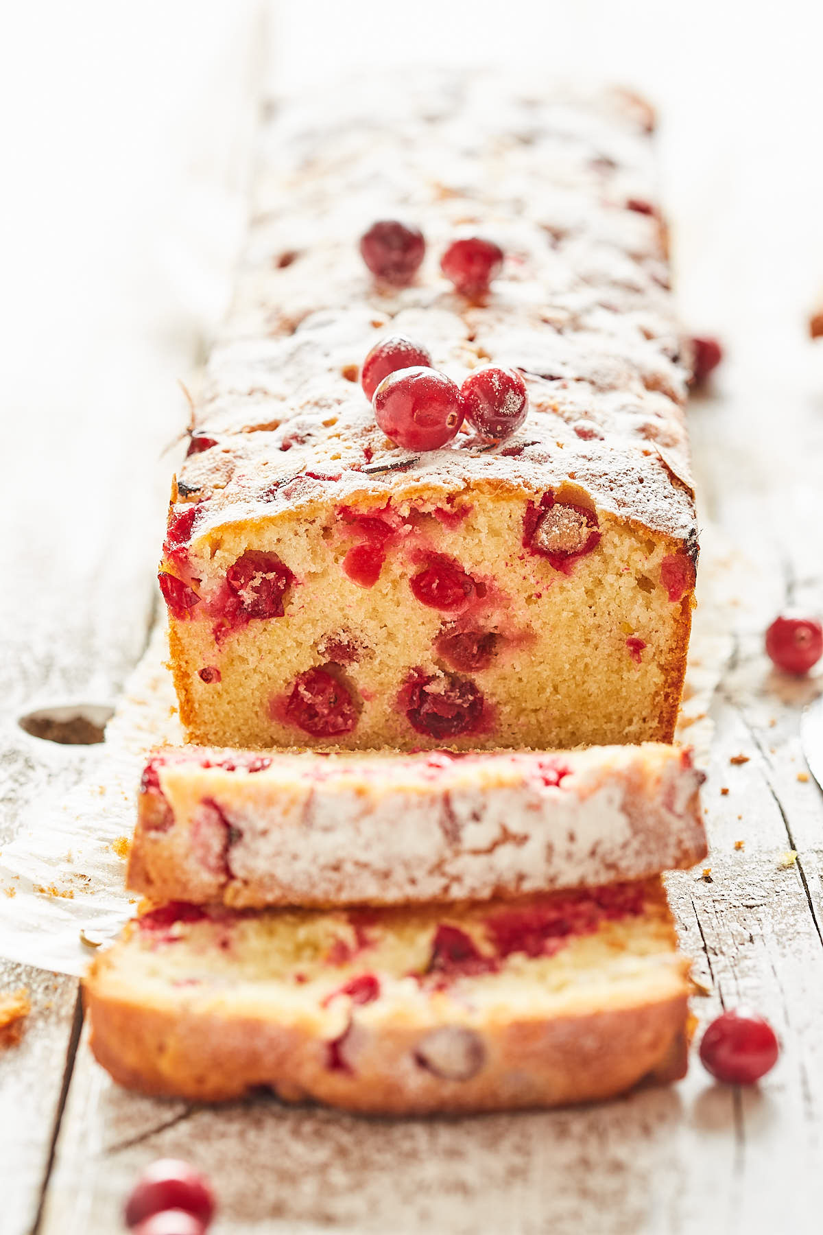 Delicious cranberry cake
