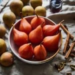 poached pears from the slowcooker