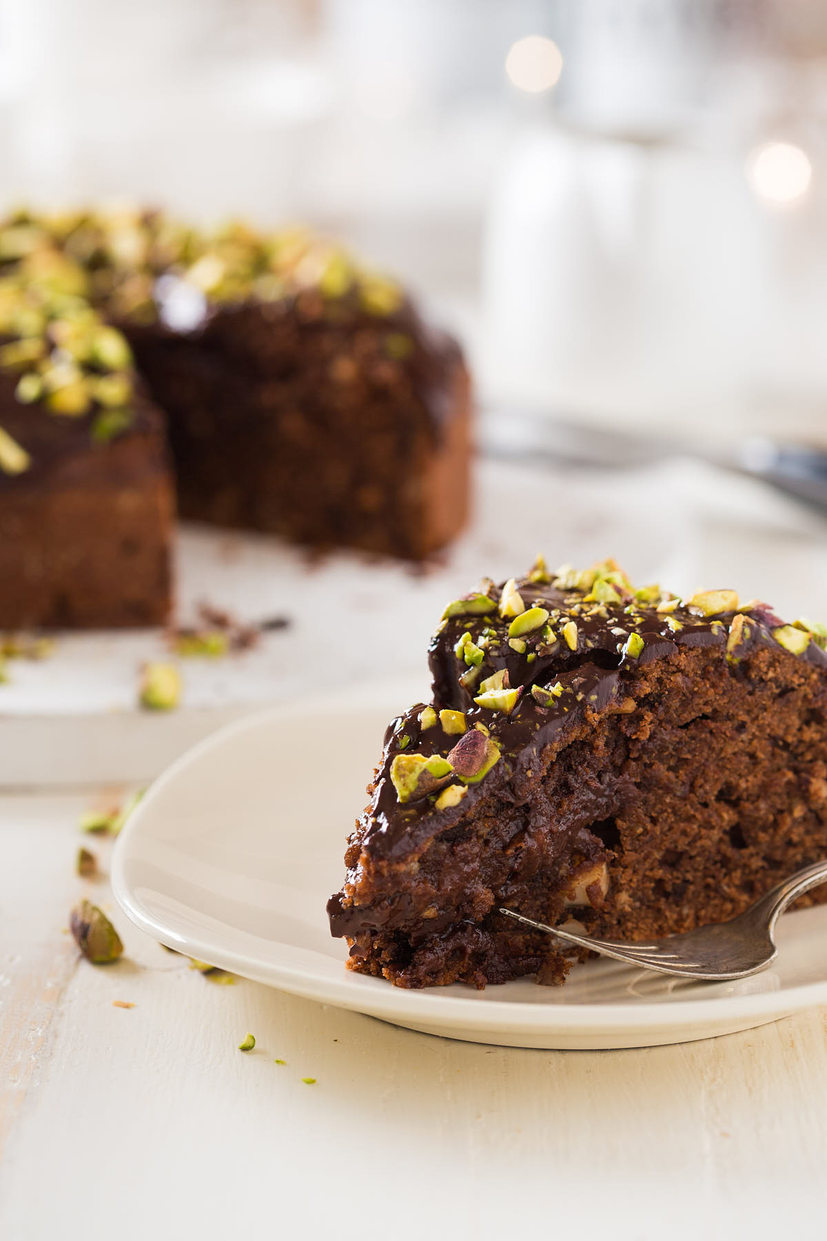 Chocolate cardamom cake