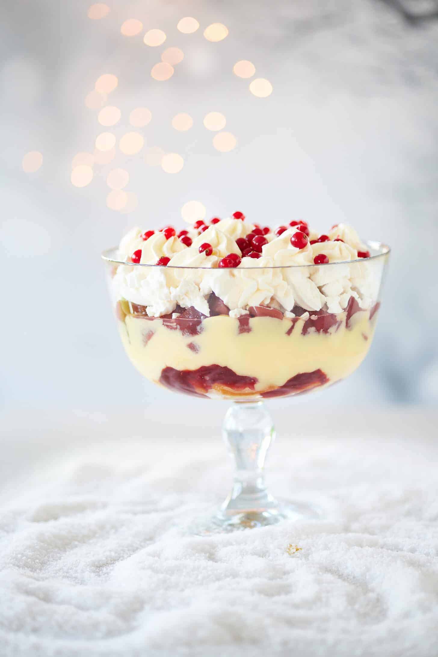 Easy Christmas trifle with poached pears you want to try this year