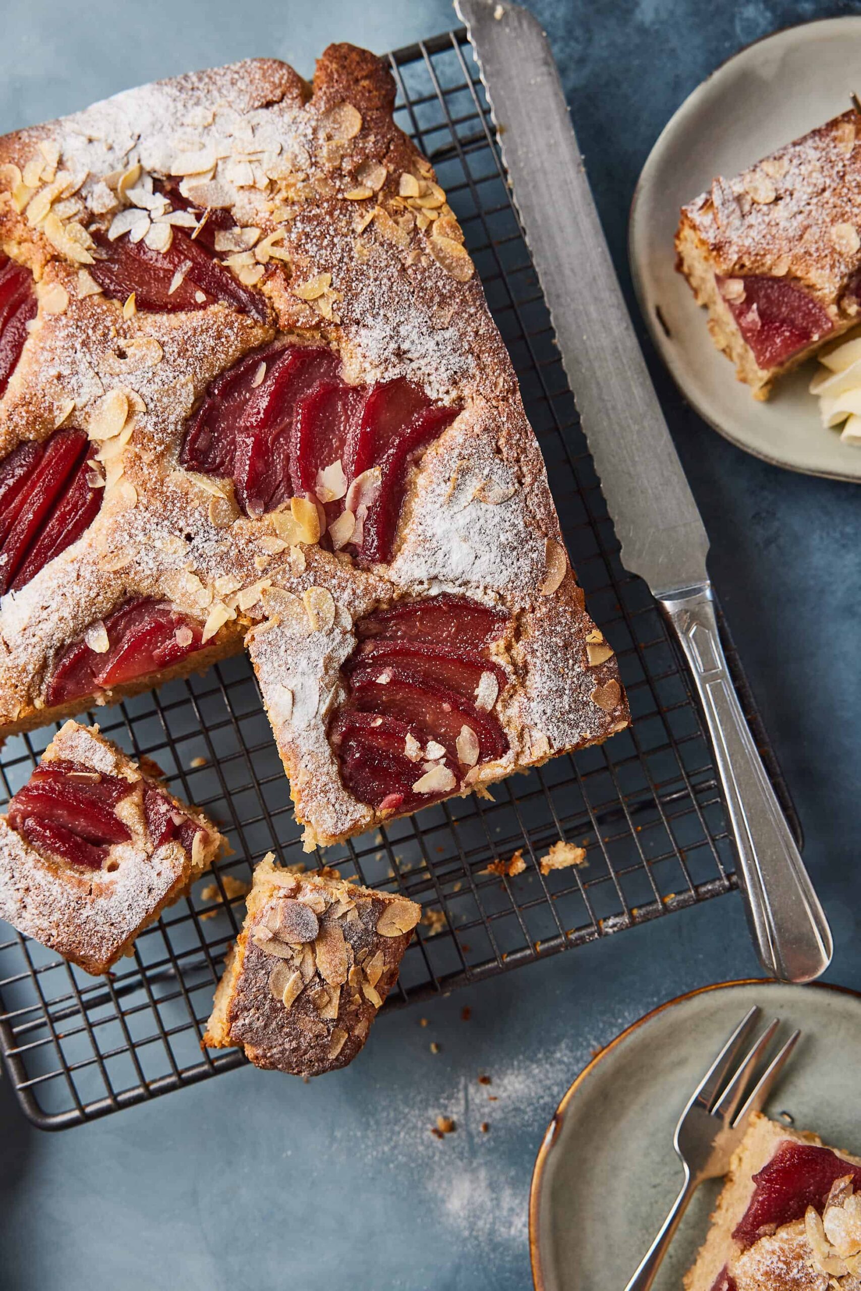 gluten free poached pear cake