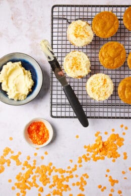 Orange king's day muffins