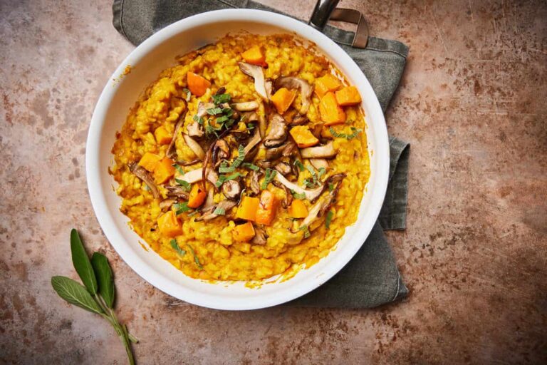 Vegan pumpkin risotto